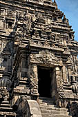 Prambanan - Candi Lara Jonggrang, Shiva Temple, doorways surmounted by a kala head that give access to the inner chambers 